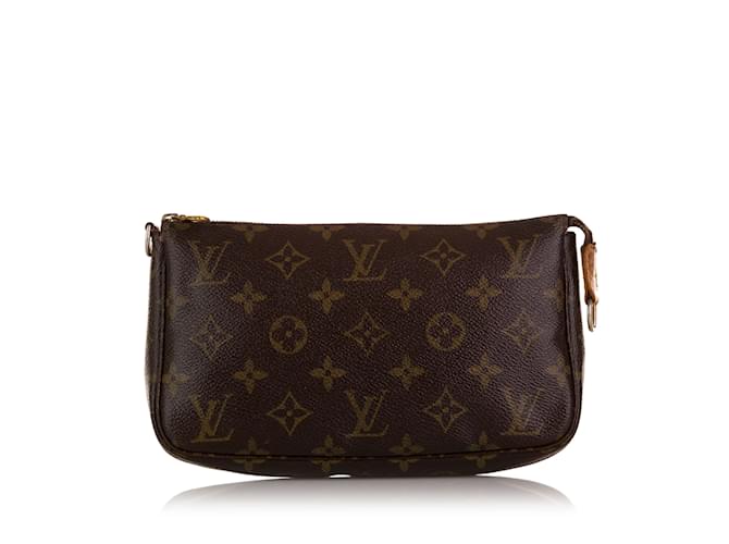 LOUIS VUITTON Handbags Pochette Accessoire Brown Cloth  ref.1227243