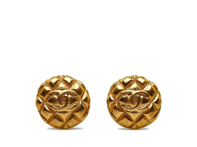 Chanel earrings Golden Metal  ref.1227249