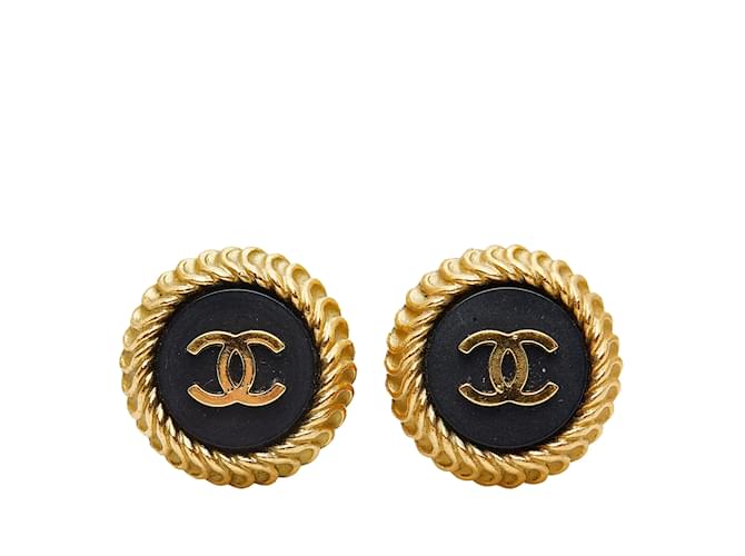 Chanel earrings Golden Metal  ref.1227252