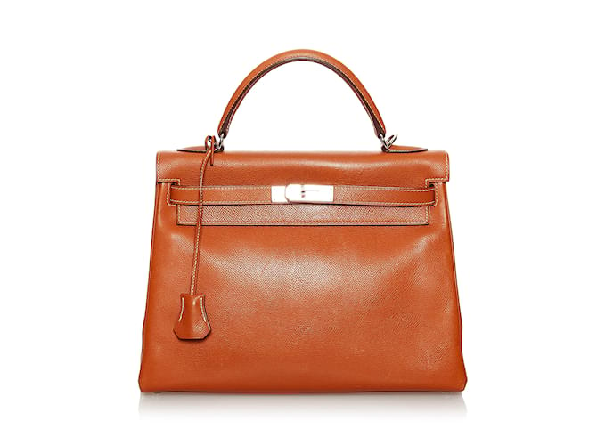 Hermès HERMES Handbags Kelly 32 Brown Leather  ref.1227293