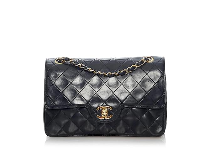 CHANEL Handbags Timeless/classique Black Leather  ref.1227302