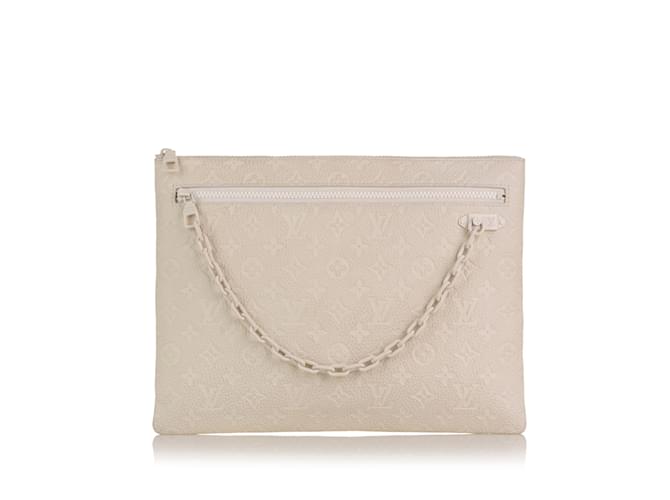 LOUIS VUITTON Clutch bags Other White Leather  ref.1227304
