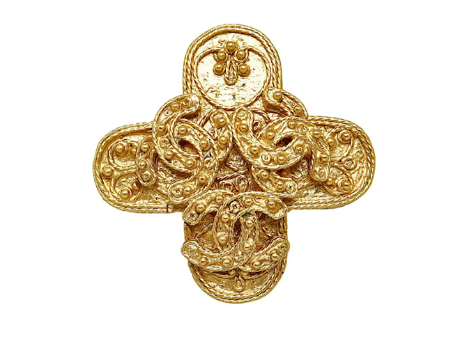 CHANEL Pins & brooches Golden Metal  ref.1227335