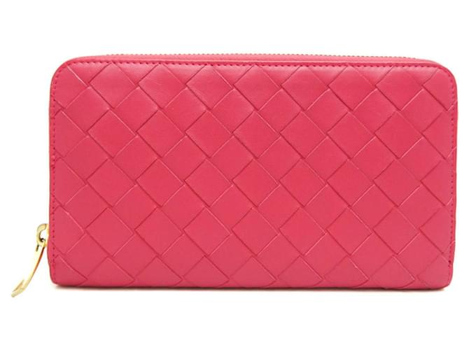 Bottega Veneta Intrecciato Pink Leather  ref.1227419