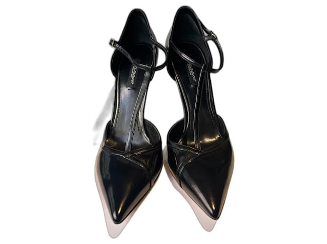 Dolce & Gabbana Chaussures à talons Cuir vernis Noir  ref.1227470