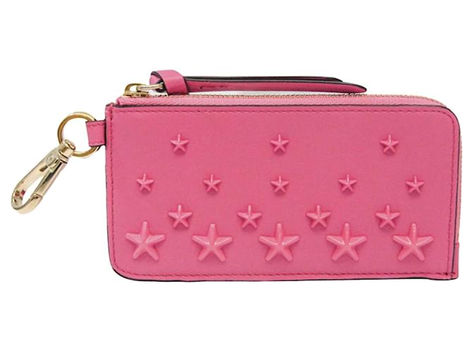 Jimmy Choo star Pink Leather  ref.1227505