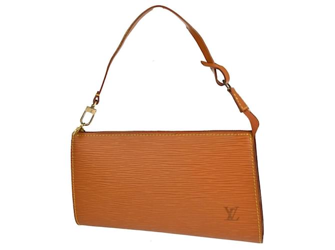 Louis Vuitton Pochette Accessoires Brown Leather  ref.1227506