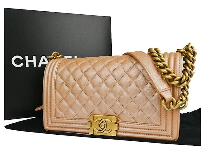 Chanel Boy Brown Leather  ref.1227531