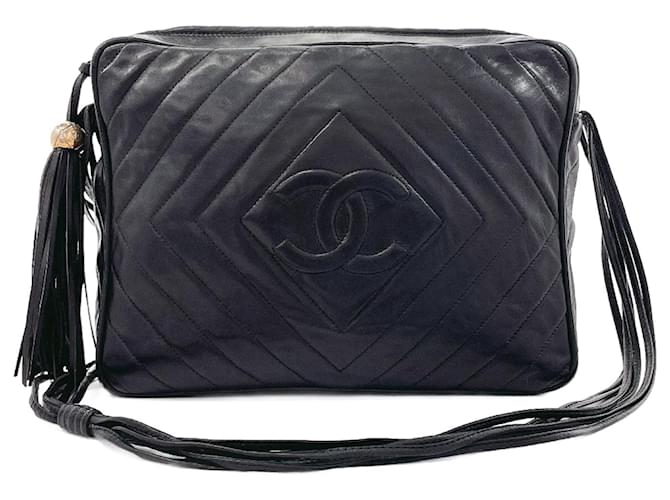 Timeless Chanel Black Leather  ref.1227549