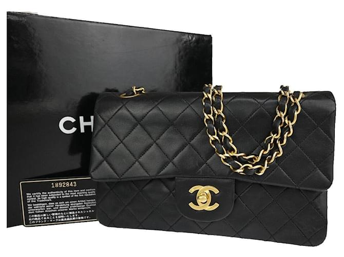 Classique Chanel Timeless Cuir Noir  ref.1227555