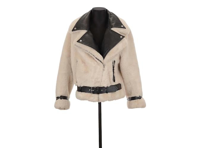 The Kooples cappotto bianco Poliestere  ref.1227563