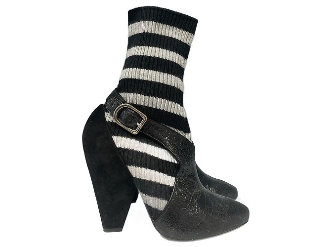 Botines SONIA RYKIEL T.EU 38 Cuero Negro