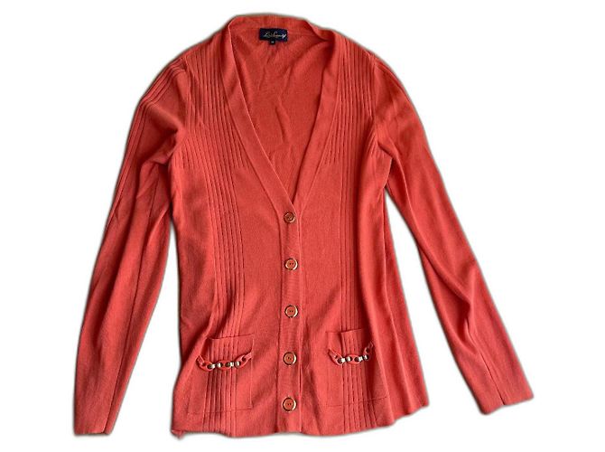 Luisa Spagnoli Cardigan Pullover Orange Viscose