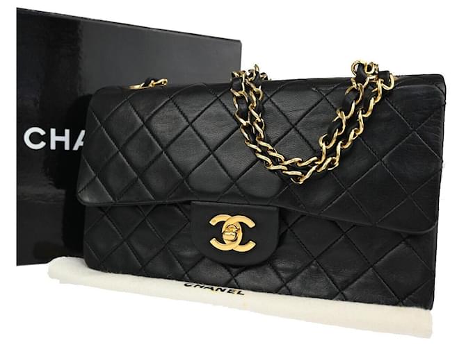 Classique Chanel Timeless Cuir Noir  ref.1227597