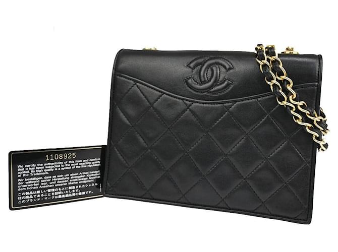 Timeless Chanel Full Flap Preto Couro  ref.1227607