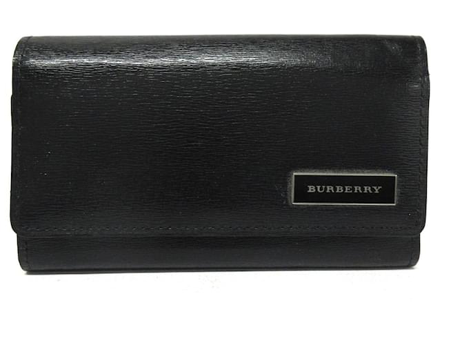 BURBERRY Black Leather  ref.1227620