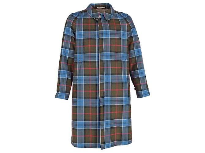 Manteau Tartan Gucci avec graphique supérieur en laine multicolore Coton  ref.1227734