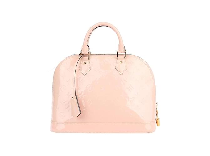 Borsa a mano Louis Vuitton Monogram Vernis Alma PM in buone condizioni Rosa Smalto  ref.1227748