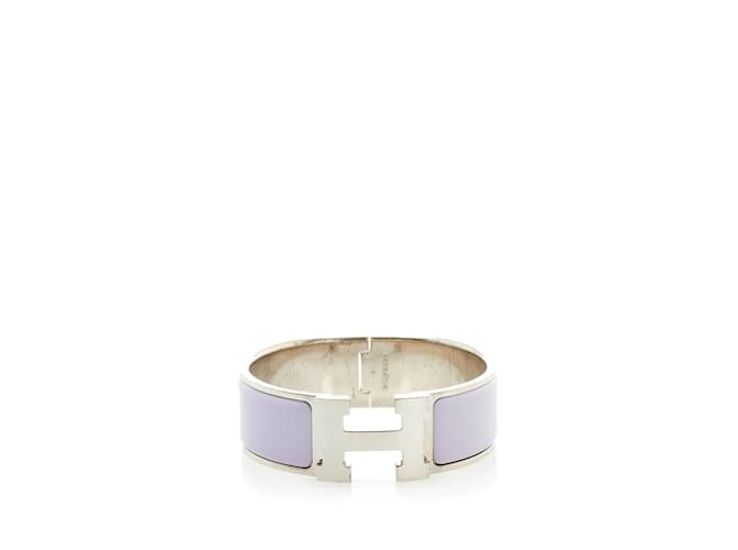 Hermès Fare clic sul braccialetto H Porpora Metallo  ref.1227753