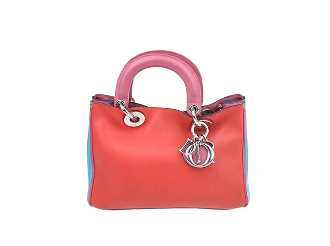 Tri Color Mini Diorissimo Bag Multiple colors Leather Pony-style calfskin  ref.1227769