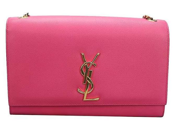 Yves Saint Laurent Kate Leather Shoulder Bag 364021 Pink Pony-style calfskin  ref.1227774