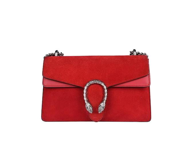 Gucci Small Suede Dionysus Shoulder Bag 400249 Red  ref.1227779