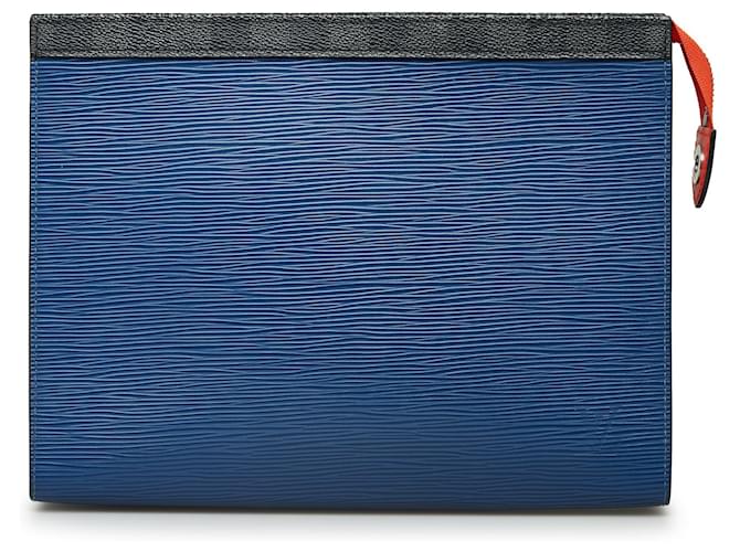 Louis Vuitton Azul Epi Pochette Voyage MM Couro  ref.1227896