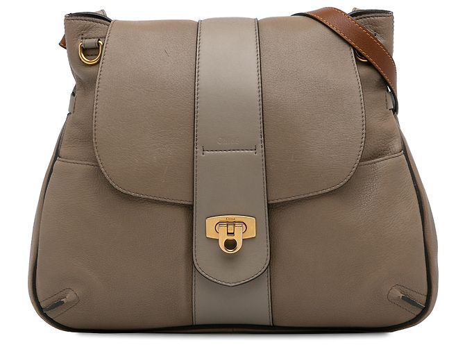 Chloé Borsa a tracolla Lexa in pelle marrone Chloe Taupe