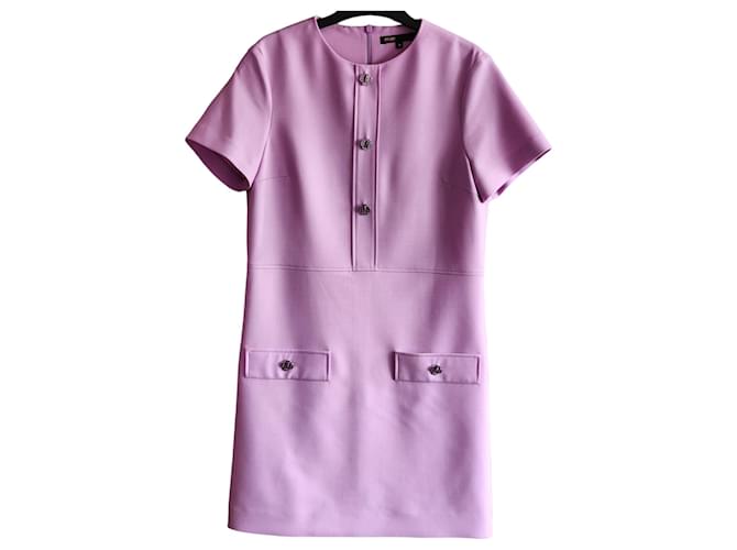 Maje Lavender mini dress Purple Polyester  ref.1227923