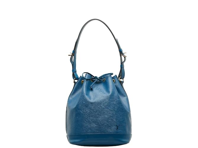 Louis Vuitton Epi Petit Noe M44005 Azul Couro  ref.1227947