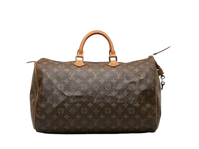 Louis Vuitton Monogram Speedy 40 M41522 Brown Cloth  ref.1227966