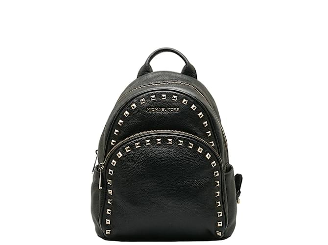 Michael Kors Studded Leather Abbey Backpack Black  ref.1227969