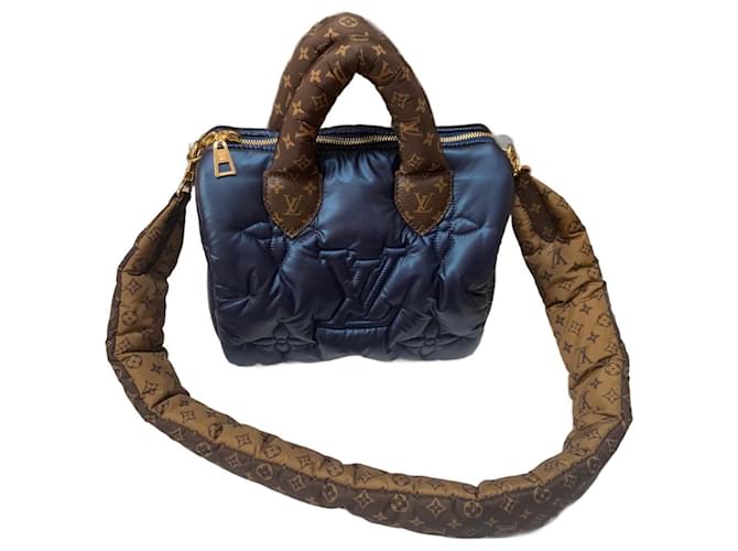 Louis Vuitton Handbags Blue Cloth  ref.1227995