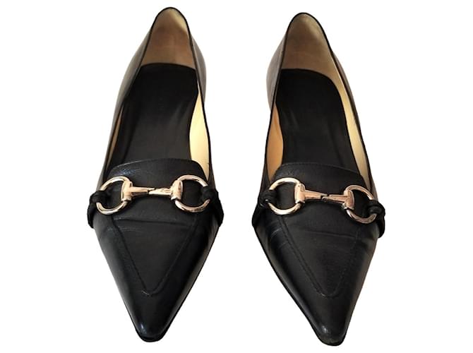 Gucci-Pumpschuh Schwarz Leder  ref.1228005