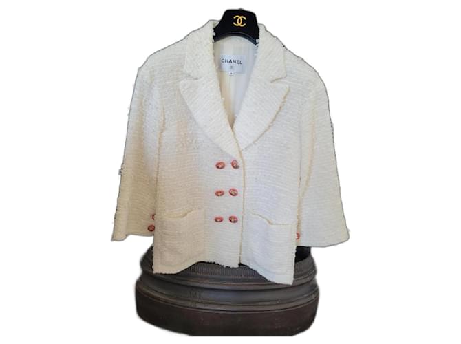 Chanel jacket Cream  ref.1228006