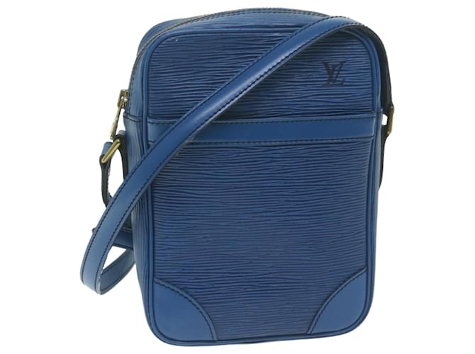 LOUIS VUITTON Epi Danube Shoulder Bag Blue M45635 LV Auth tb1016 Leather  ref.1228034