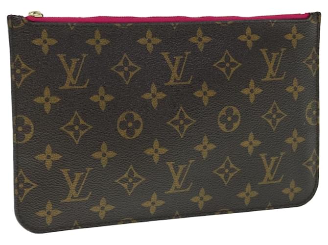 LOUIS VUITTON Monogram Neverfull MM Pochette Accessoire Pochette LV Auth yk10172 Toile Monogramme  ref.1228072