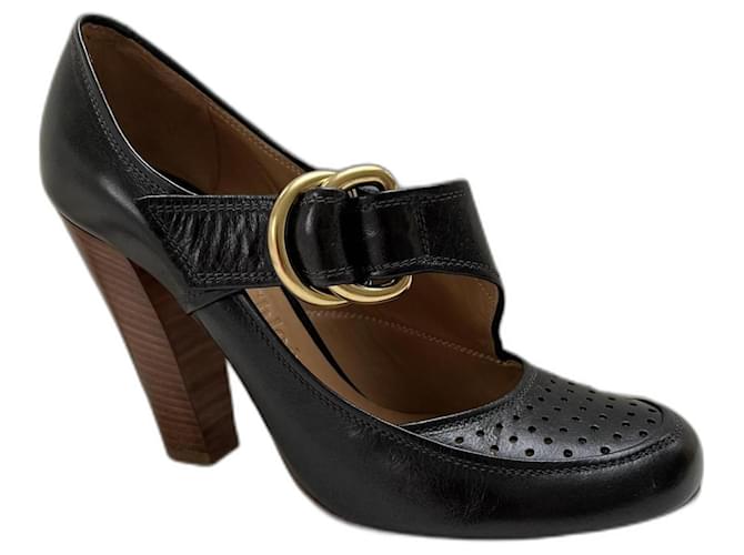 Chloé Heels Black Leather  ref.1228198