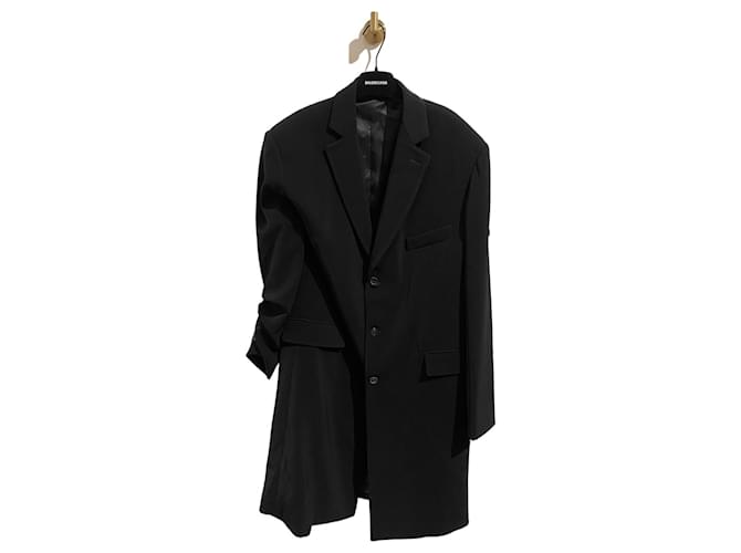 BALENCIAGA  Coats T.International XL Polyester Black  ref.1228202