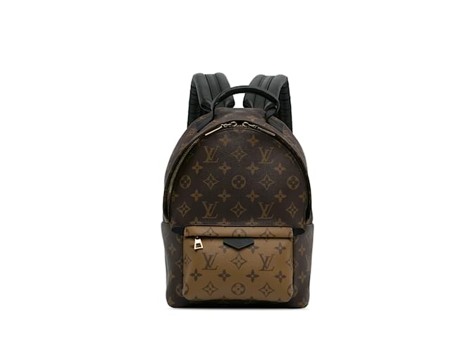 Brown Louis Vuitton Monogram Reverse Palm Springs PM Backpack Leather  ref.1228231