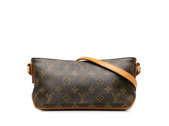Brown Louis Vuitton Monogram Trotteur Crossbody Bag Cloth  ref.1228234