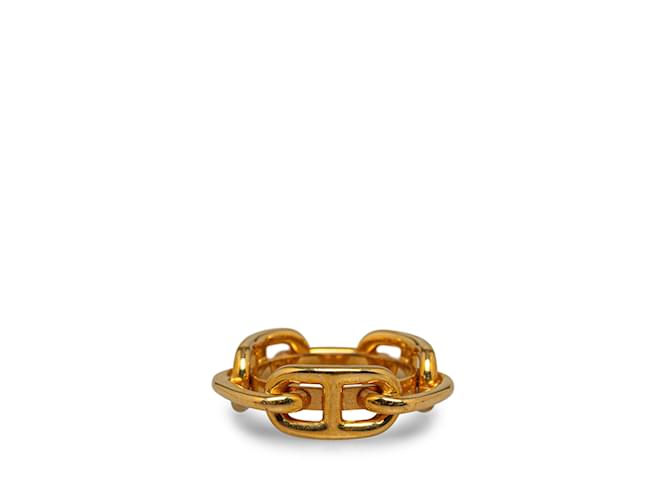 Ring Hermès Bague Hermes Regate Foulard Or Or jaune Doré  ref.1228251