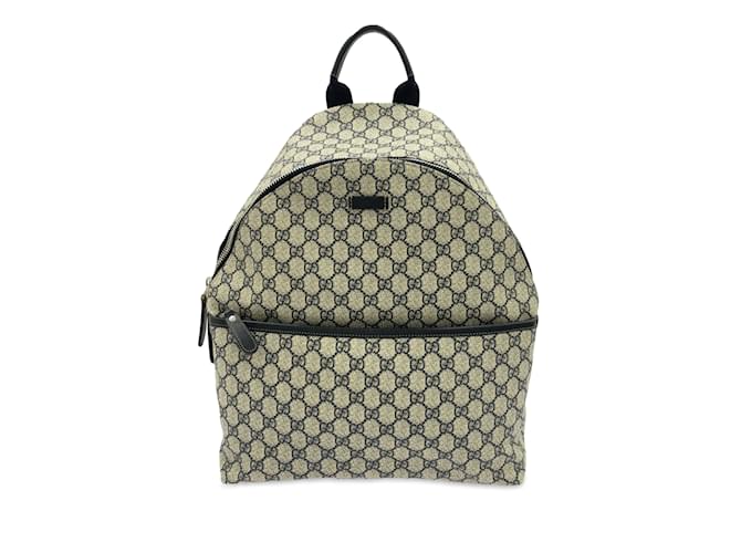 Brown Gucci GG Supreme Backpack Leather  ref.1228275