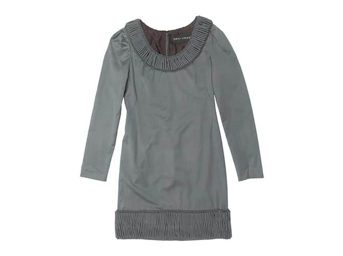 Autre Marque Mini robe grise à manches longues Devi Kroell Taille EU 36 Synthétique  ref.1228283