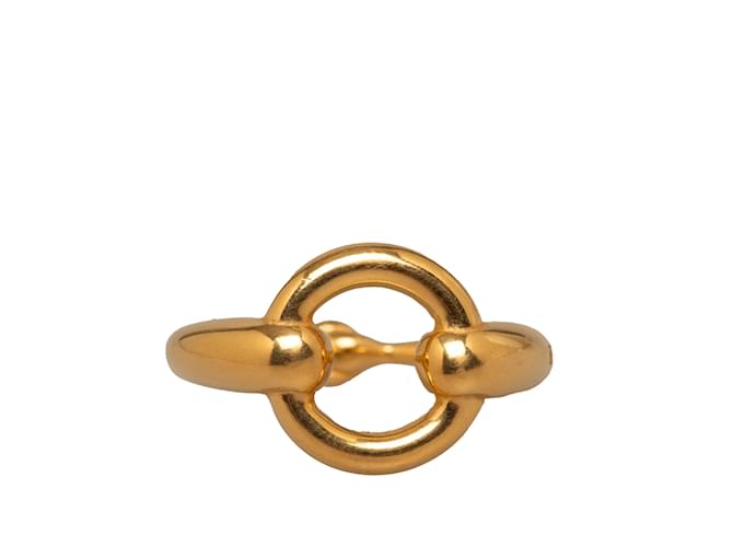 Ring Hermès Anel de lenço Hermes Mors dourado Ouro amarelo  ref.1228366