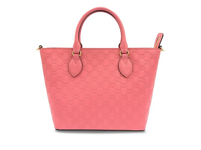 Bolsa exclusiva rosa Gucci Guccissima Couro  ref.1228368