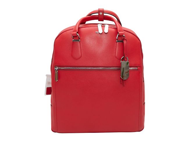 Roter Tumi Stanton Lederrucksack