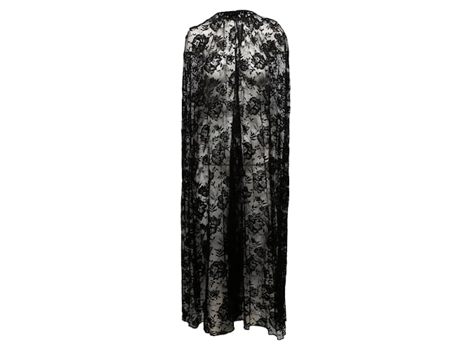 Black Prada Chantilly Lace Cape Size IT 40 Synthetic  ref.1228471