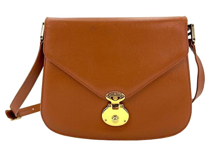 MCM Vintage Leather Bag Brown Shoulder Bag Flap Bag Crossbody Bag  ref.1228559