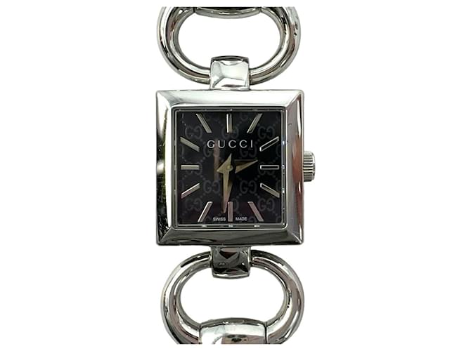 GUCCI 120 Ladies Watch Armbanduhr Uhr Swiss Made Steel Silber Tornabuoni  ref.1228596